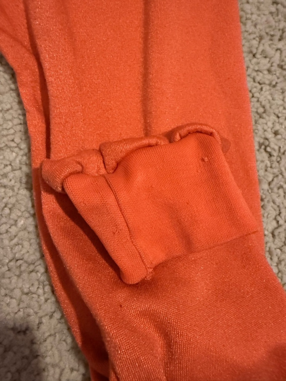 Vintage Patagonia Capilene Orange 1/4 Zip Fleece Pullover Large USA - Picture 7 of 7